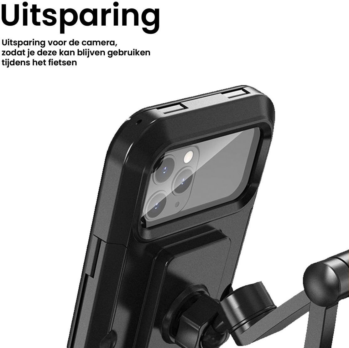 Hoco Waterbestendige Fiets Telefoonhouder Smartphones 4.5 tot 6.7 inch afbeelding 7