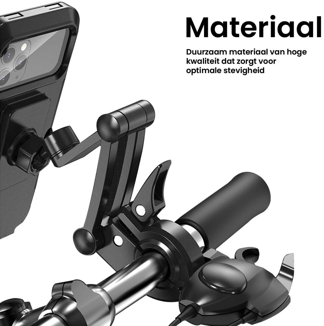 Hoco Waterbestendige Fiets Telefoonhouder Smartphones 4.5 tot 6.7 inch afbeelding 8