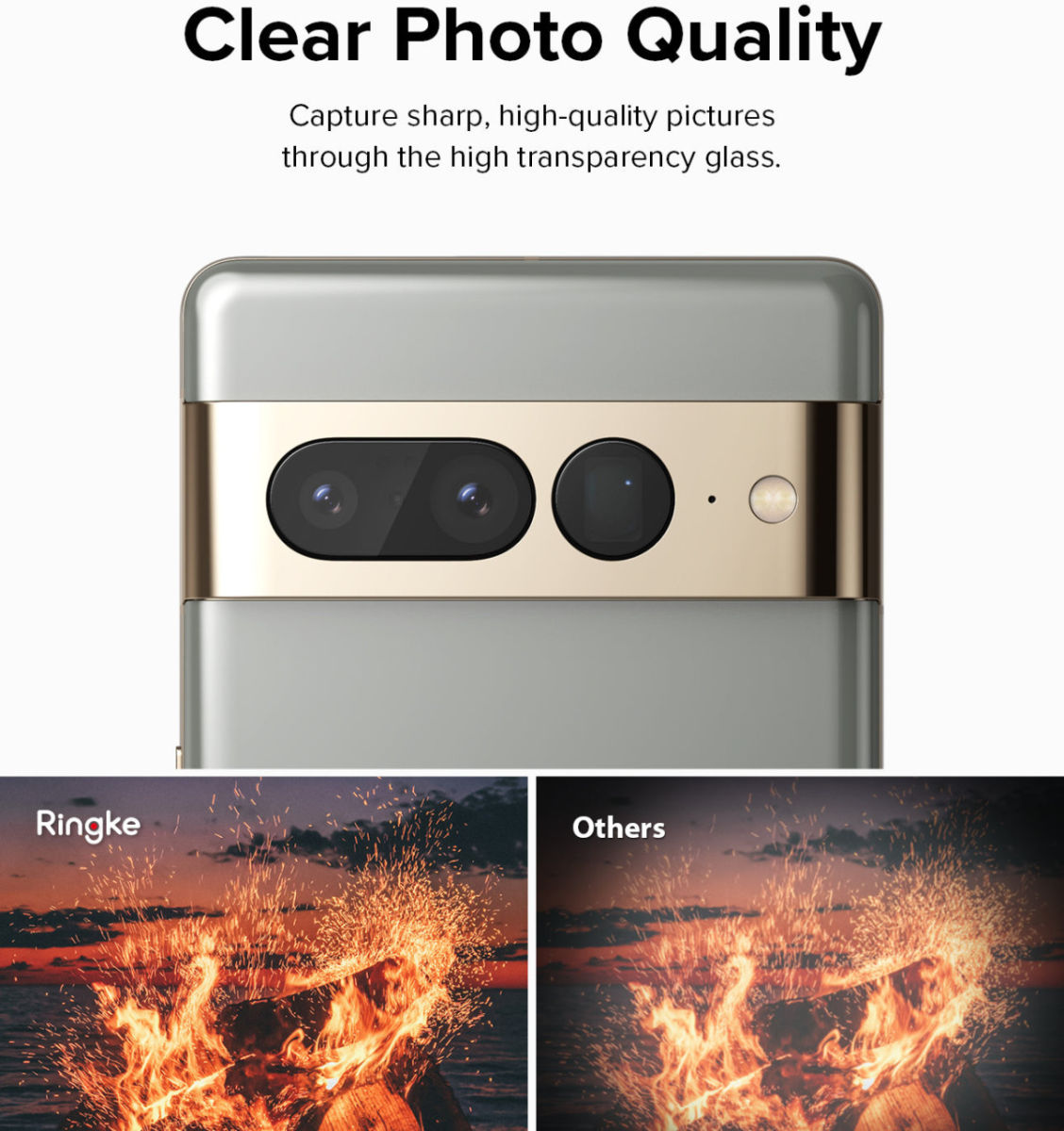Ringke Google Pixel 7 Pro Camera Protector Glass [3-Pack] afbeelding 7