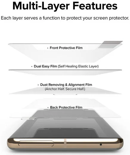 Ringke Dual Easy Film Google Pixel 7 Pro Screen Protector 2-Pack afbeelding 6