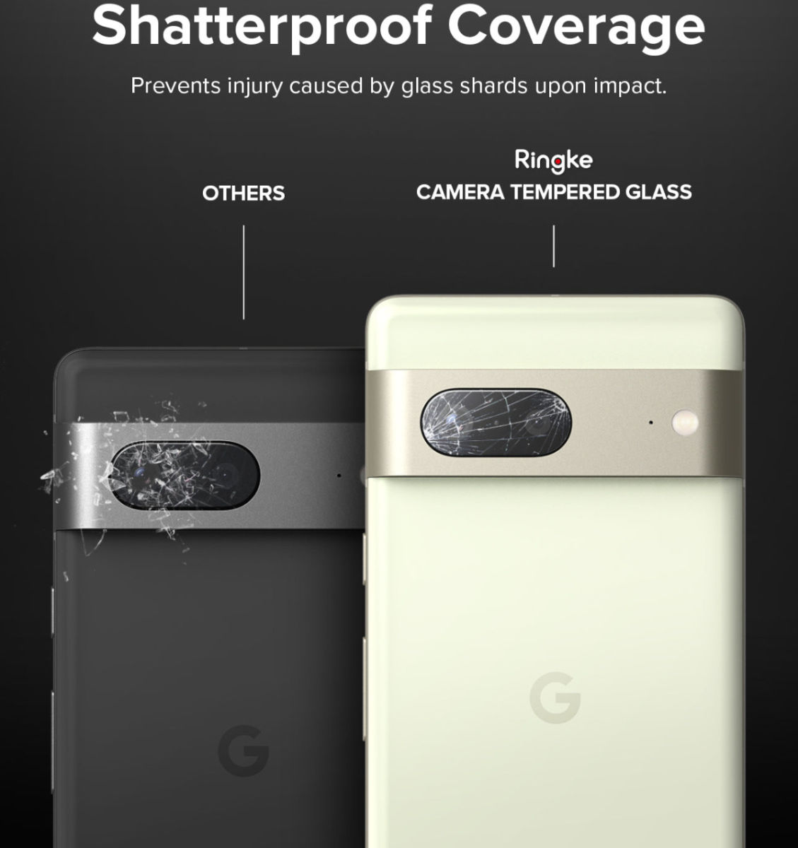 Ringke Google Pixel 7 Camera Protector Tempered Glass [3-Pack] afbeelding 8