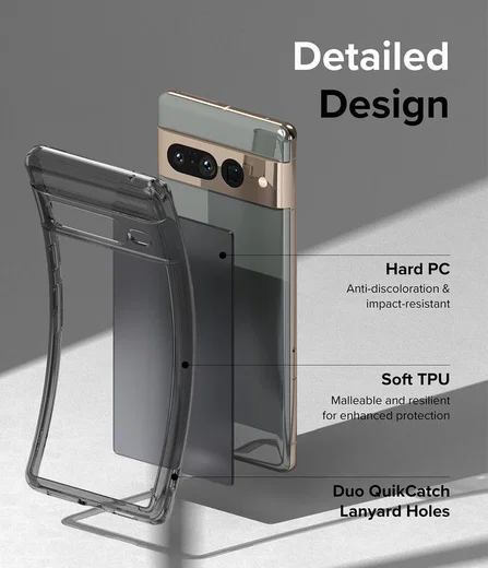 Ringke Fusion Google Pixel 7 Pro Hoesje Back Cover Matte Transparant afbeelding 12