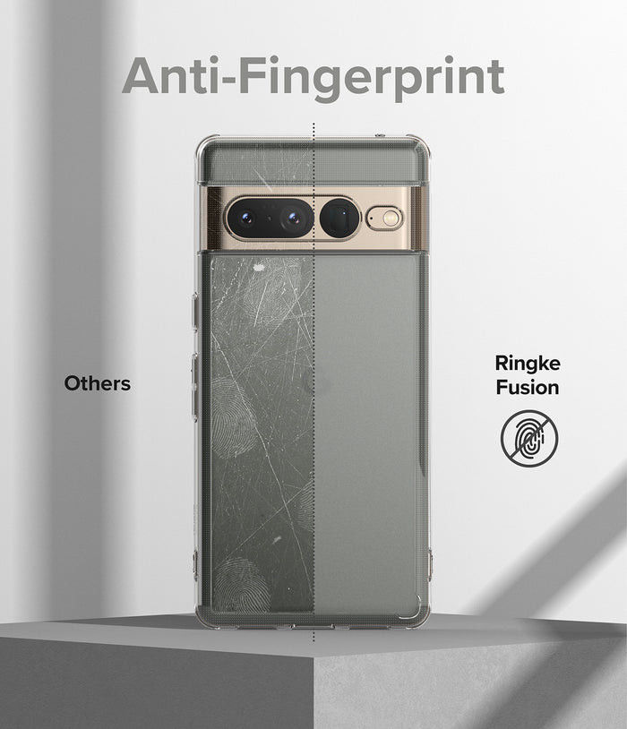 Ringke Fusion Google Pixel 7 Pro Hoesje Back Cover Matte Transparant afbeelding 4