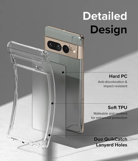 Ringke Fusion Google Pixel 7 Pro Hoesje Back Cover Matte Transparant afbeelding 8
