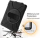 Samsung Galaxy Tab Active4 Pro Hoes met Kickstand en Handriem Zwart afbeelding 3