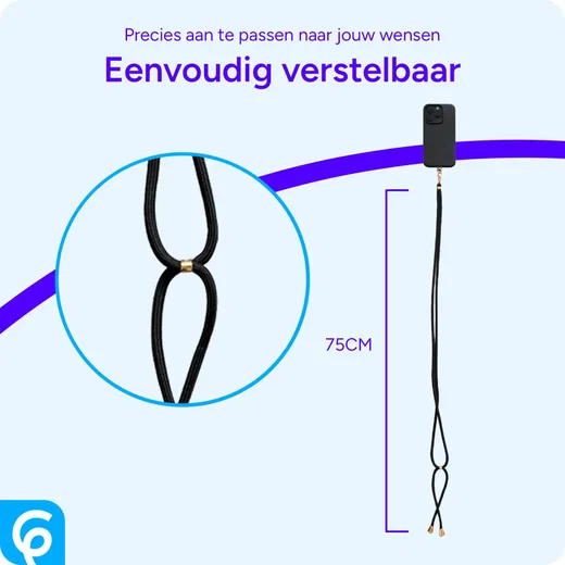 Universeel Telefoon Koord - Verstelbare Smartphone Ketting Groen afbeelding 6