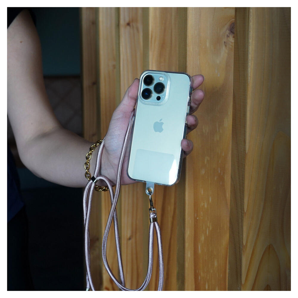 Universeel Telefoon Koord - Verstelbare Smartphone Ketting Roze Goud afbeelding 9