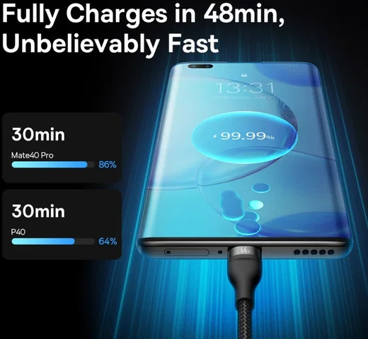 Baseus Flash Serie 3-in-1 USB naar Lightning/USB-C/MicroUSB Kabel 1.2M afbeelding 5