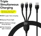 Baseus Flash Serie 3-in-1 USB naar Lightning/USB-C/MicroUSB Kabel 1.2M afbeelding 8