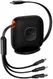 Baseus USB-C naar Lightning/USB-C/Micro USB Kabel 100W PD 1.7M zwart afbeelding 1