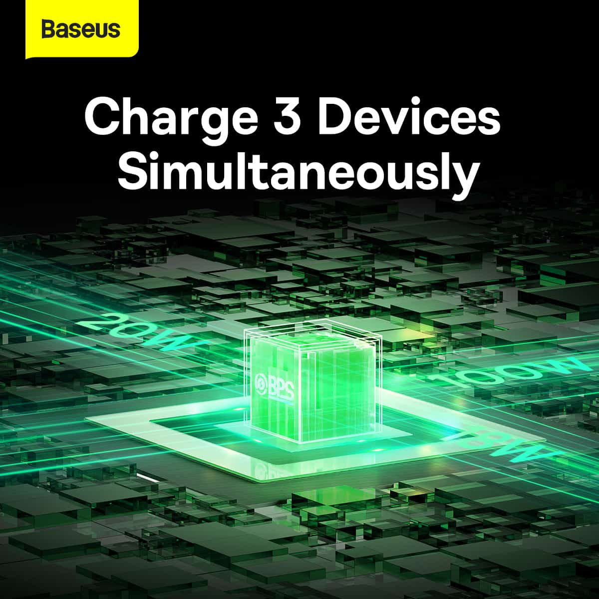 Baseus USB-C naar Lightning/USB-C/Micro USB Kabel 100W PD 1.7M zwart afbeelding 7