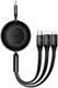Baseus Oprolbare 3-in-1 USB-C naar Lightning/USB-C/MicroUSB Kabel 1.1M afbeelding 1