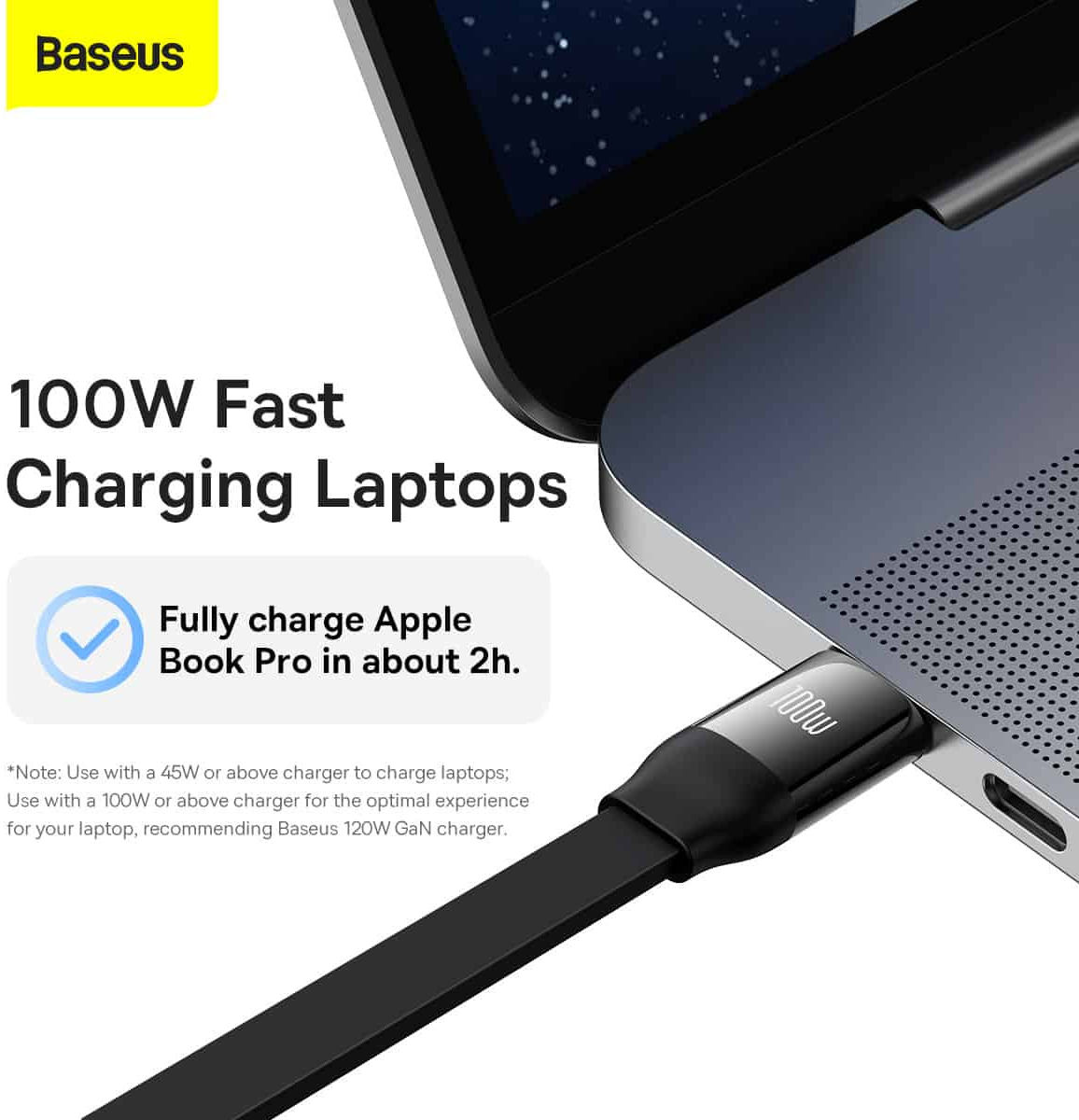 Baseus Oprolbare 3-in-1 USB-C naar Lightning/USB-C/MicroUSB Kabel 1.1M afbeelding 4
