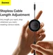 Baseus Oprolbare 3-in-1 USB-C naar Lightning/USB-C/MicroUSB Kabel 1.1M afbeelding 7