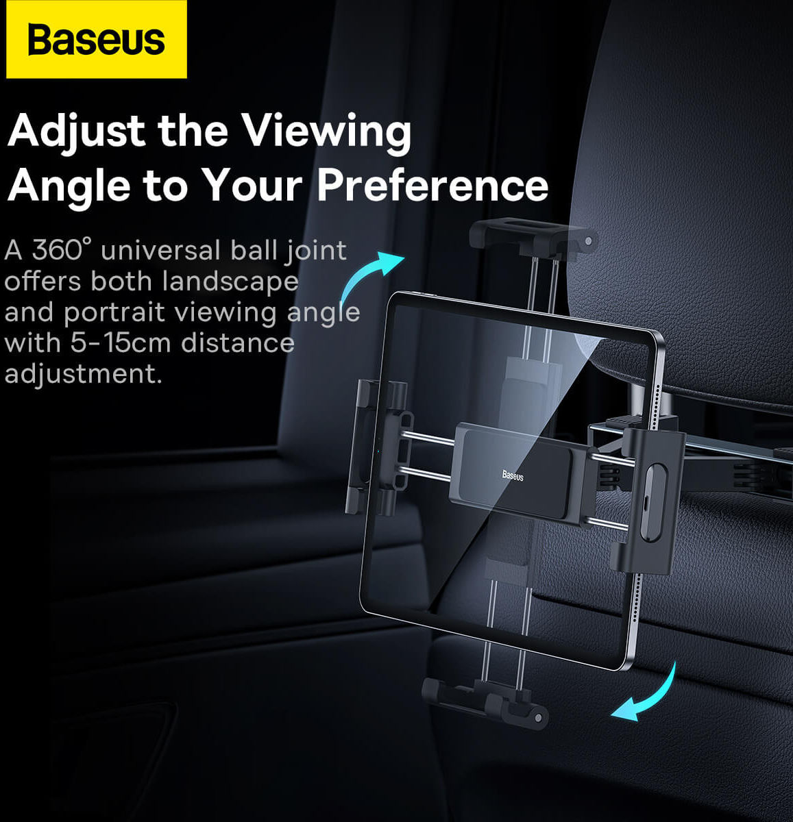 Baseus JoyRide Pro Hoofdsteun Houder Tablet/iPad/Telefoon voor Auto afbeelding 5