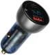 Baseus 65W Autolader USB en USB-C met USB-C Kabel 1M Donkerblauw afbeelding 2