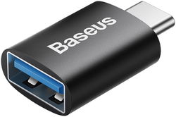 Baseus Ingenuity Universele USB-C naar USB-A Adapter Converter Zwart afbeelding