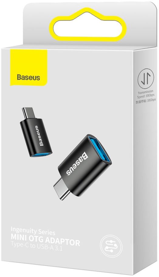 Baseus Ingenuity Universele USB-C naar USB-A Adapter Converter Zwart afbeelding 13