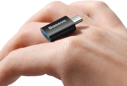 Baseus Ingenuity Universele USB-C naar USB-A Adapter Converter Zwart afbeelding 11