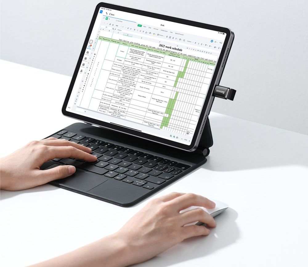 Baseus Ingenuity Universele USB-C naar USB-A Adapter Converter Zwart afbeelding 10