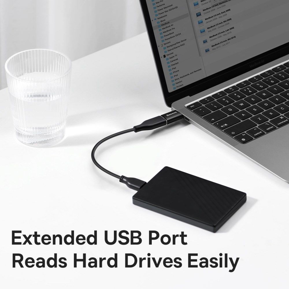 Baseus Ingenuity Universele USB-C naar USB-A Adapter Converter Zwart afbeelding 5