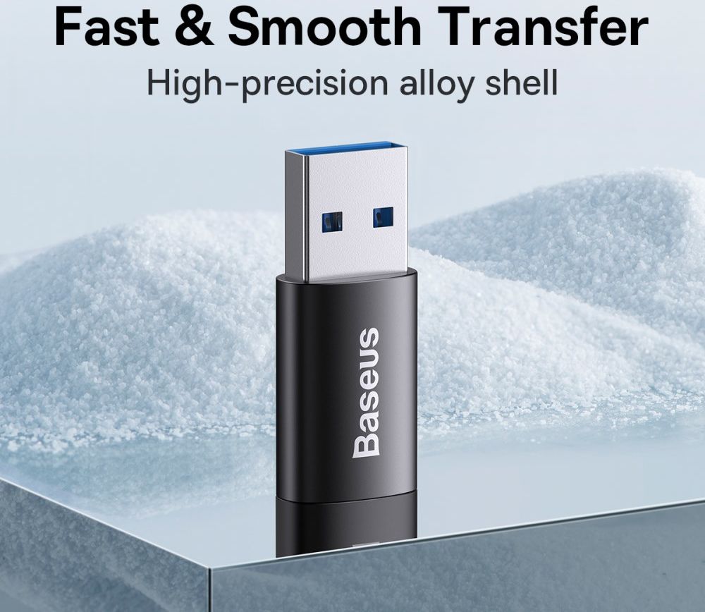 Baseus Ingenuity Universele USB 3.1 naar USB-C Adapter Converter Zwart afbeelding 10