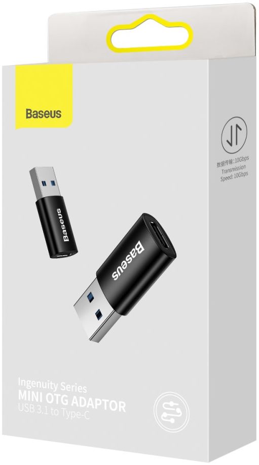 Baseus Ingenuity Universele USB 3.1 naar USB-C Adapter Converter Zwart afbeelding 12