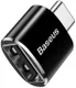 Baseus Mini USB-C naar USB-A Adapter Converter 2.4A Zwart afbeelding 1