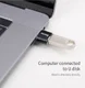 Baseus Mini USB-C naar USB-A Adapter Converter 2.4A Zwart afbeelding 7