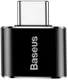 Baseus Mini USB-C naar USB-A Adapter Converter 2.4A Zwart afbeelding 2