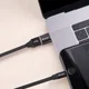 Baseus Mini USB-C naar USB-A Adapter Converter 2.4A Zwart afbeelding 3
