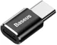 Baseus Mini USB-C naar Micro USB Adapter Converter 2.4A Zwart afbeelding 1