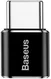 Baseus Mini USB-C naar Micro USB Adapter Converter 2.4A Zwart afbeelding 2