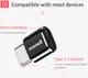 Baseus Mini USB-C naar Micro USB Adapter Converter 2.4A Zwart afbeelding 3