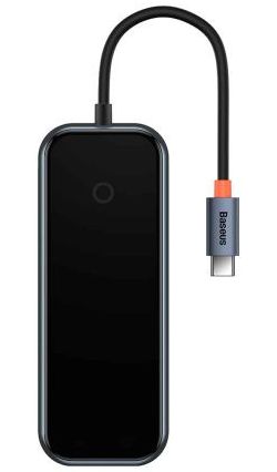 Baseus AcmeJoy USB-C naar USB-A/HDMI/USB-C SD/TF Hub Grijs afbeelding 2
