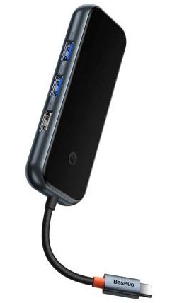 Baseus AcmeJoy USB-C naar USB-A/HDMI/USB-C SD/TF Hub Grijs afbeelding 3