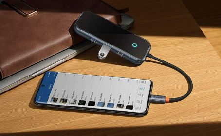Baseus AcmeJoy USB-C naar USB-A/HDMI/USB-C SD/TF Hub Grijs afbeelding 12