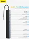 Baseus USB-C Hub naar 3x USB 3.0/USB-C PD/RJ45/VGA/TF/SD.3.5MM afbeelding 4