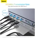 Baseus USB-C Hub naar 3x USB 3.0/USB-C PD/RJ45/VGA/TF/SD.3.5MM afbeelding 5