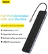 Baseus USB-C Hub naar 3x USB 3.0/USB-C PD/RJ45/VGA/TF/SD.3.5MM afbeelding 9