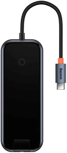 Baseus AcmeJoy USB-C naar USB-A/USB-C en RJ45 Adapter Grijs afbeelding 2