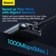 Baseus AcmeJoy USB-C naar USB-A/USB-C en RJ45 Adapter Grijs afbeelding 3