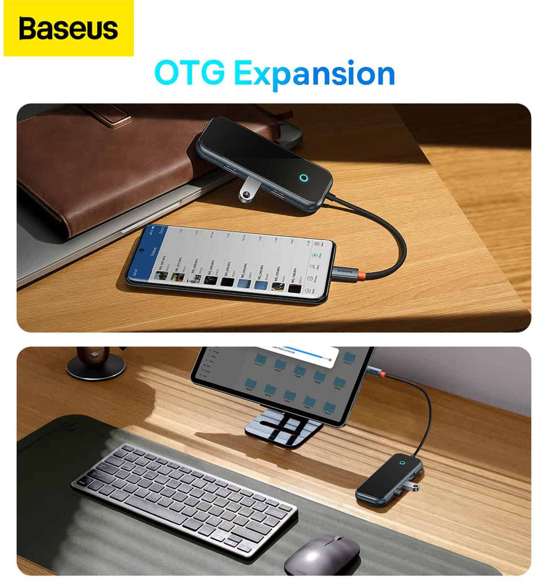 Baseus AcmeJoy USB-C naar USB-A/HDMI/USB-C Adapter Grijs afbeelding 12