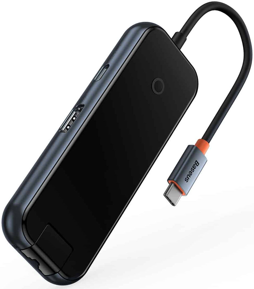 Baseus AcmeJoy USB-C naar USB-A/HDMI/USB-C, RJ45 en SD/TF Grijs afbeelding 9