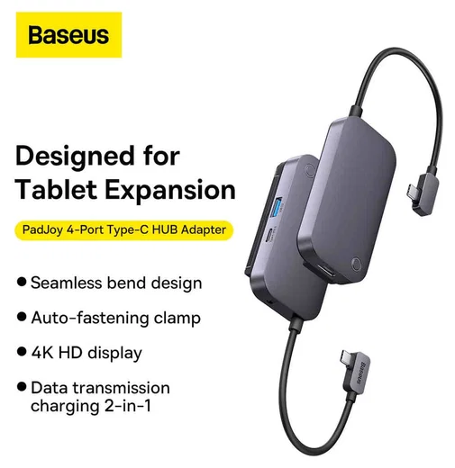 Baseus PadJoy USB-C naar HDMI 4K@30Hz/USB 3.0/3.5.mm/USB-C PD 100W afbeelding 8