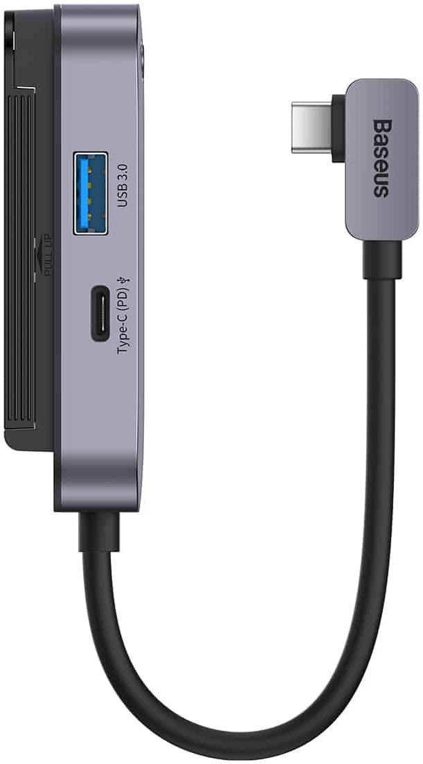Baseus USB-C naar HDMI 4K@30Hz/USB 3.0/3.5.mm/USB-C PD 100W/SD TF afbeelding 1