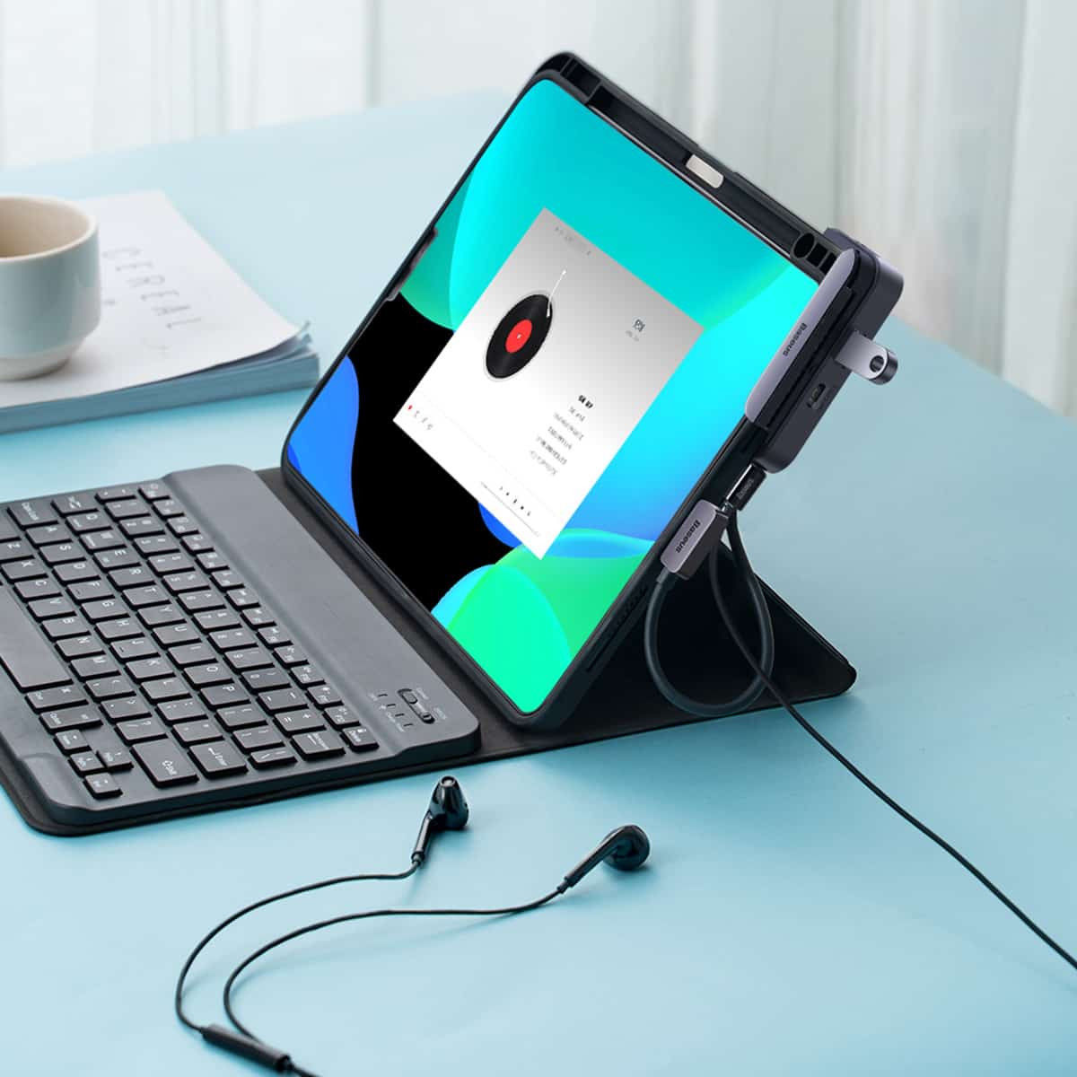 Baseus USB-C naar HDMI 4K@30Hz/USB 3.0/3.5.mm/USB-C PD 100W/SD TF afbeelding 11