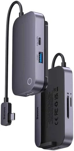Baseus USB-C naar HDMI 4K@30Hz/USB 3.0/3.5.mm/USB-C PD 100W/SD TF afbeelding 2