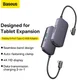 Baseus USB-C naar HDMI 4K@30Hz/USB 3.0/3.5.mm/USB-C PD 100W/SD TF afbeelding 10