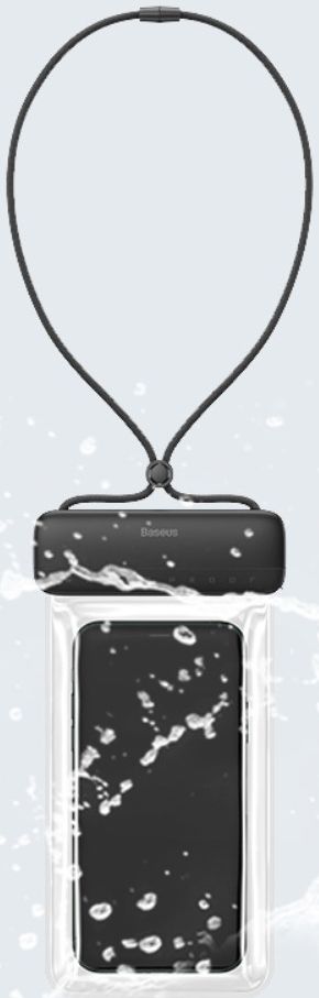 Baseus Waterdicht Telefoonhoesje voor Smartphones tot 7.2 Inch Zwart afbeelding 11